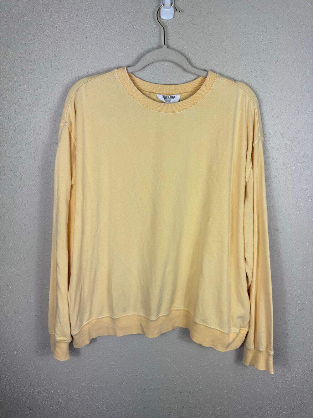 Double Zero Yellow Crewneck Womens Size Large